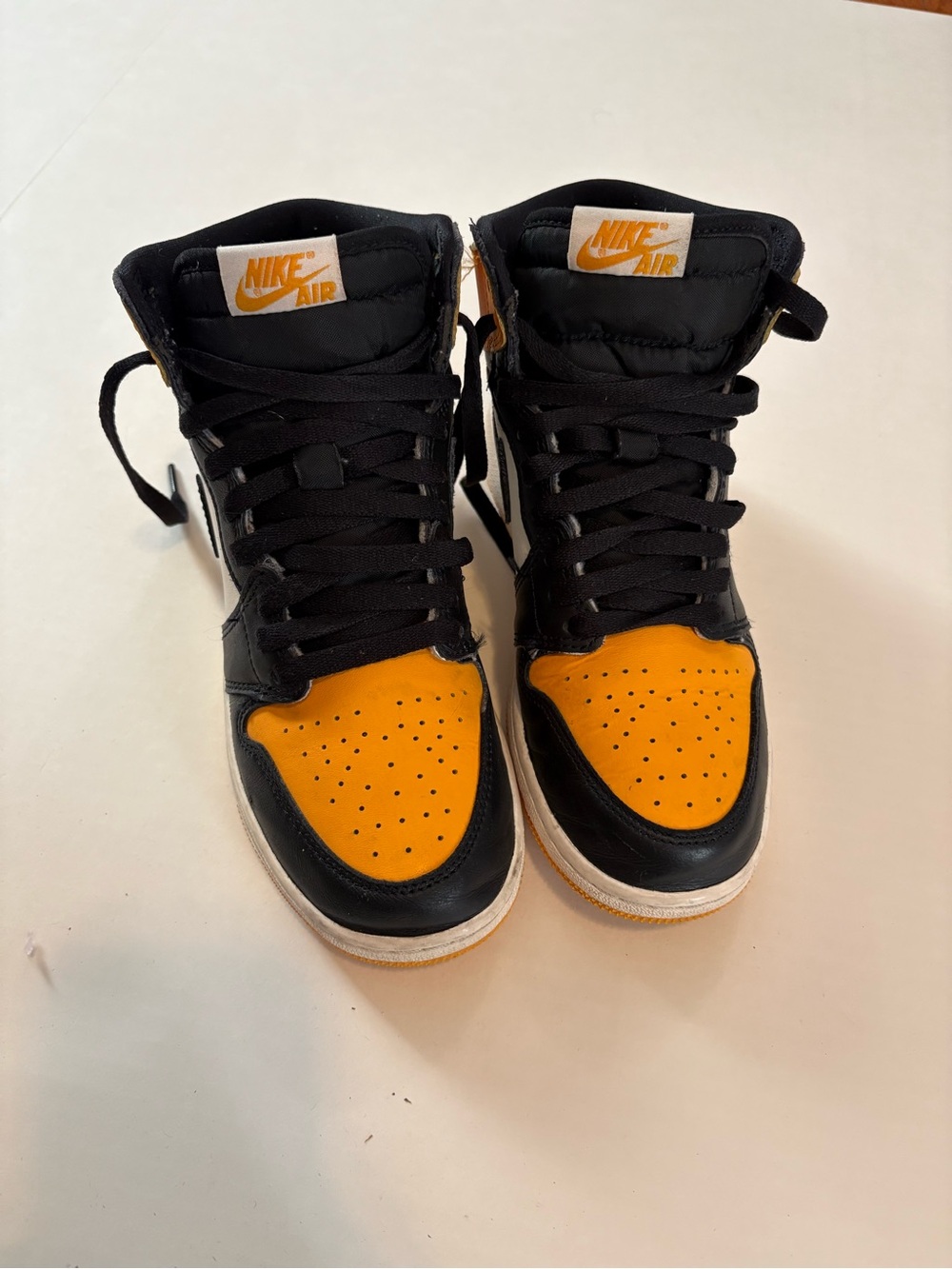 Nike High-Top Sneakers — Black & Orange